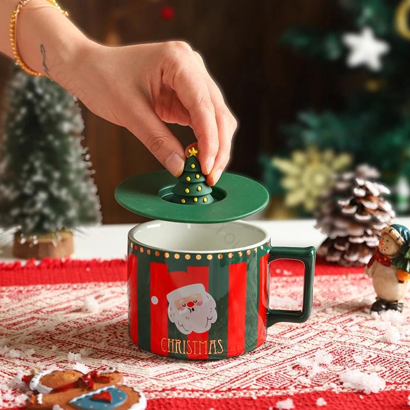 Exquisite Christmas Gift Ceramic Mugs Home Creative Afternoon Tea Coffee Cups High End Restaurant Unique Water Cup
