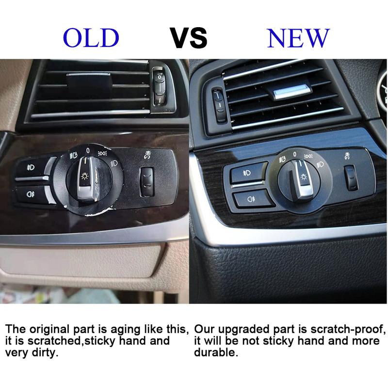 LHD RHD Panel spínače mlhových světel s otočným ovladačem světlometů pro řady BMW 5 5GT 6 7 X3 X4 F10 F11 F07 F06 F01 F25 F26