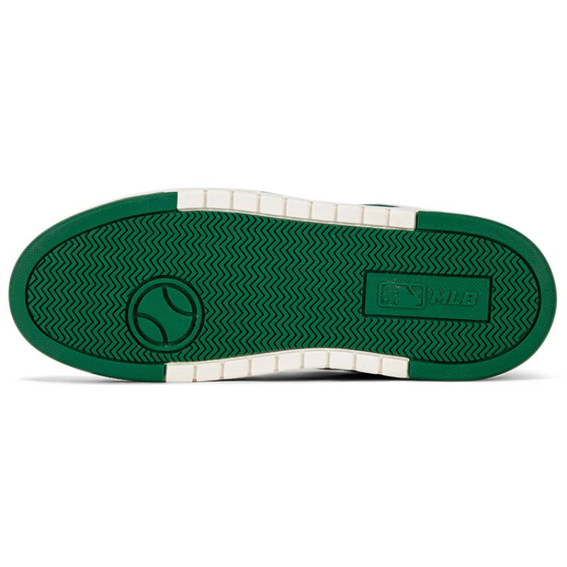 MLB Chunky Liner Mid White Green Sneakers 3ASXLMB3N-50GNS