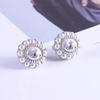 Kaiserinwitwe Sonnenblume Perle Saturn Ohrstecker - High-End Luxus Design