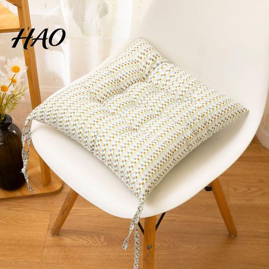 Comfortable Cushion for Tatami Mats Square Chair with Ties, Ultra Soft Seat Pad, Animal Flower Pads Kitchen Chairs Pattern, 15.75" X Dining