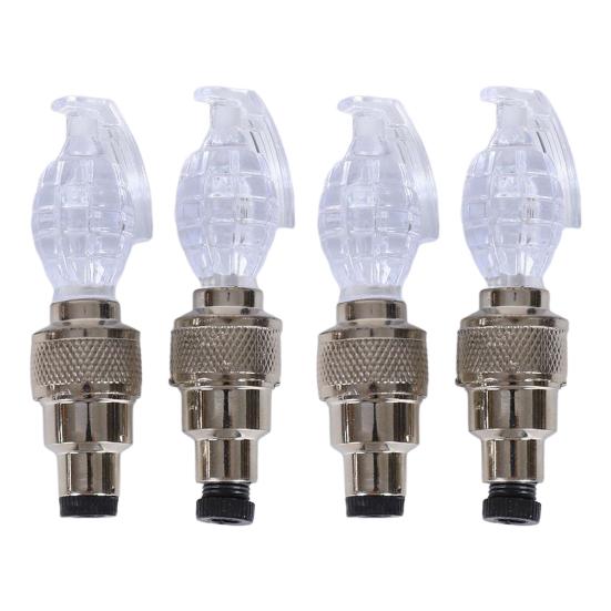 2/4ks Světlo na ventil duše jízdního kola Chytrý senzor LED Lampa na kolo pro noční jízdu Barevná Dekorativní lampa na ventil silničního nebo horského kola Příslušenství pro jízdní kola