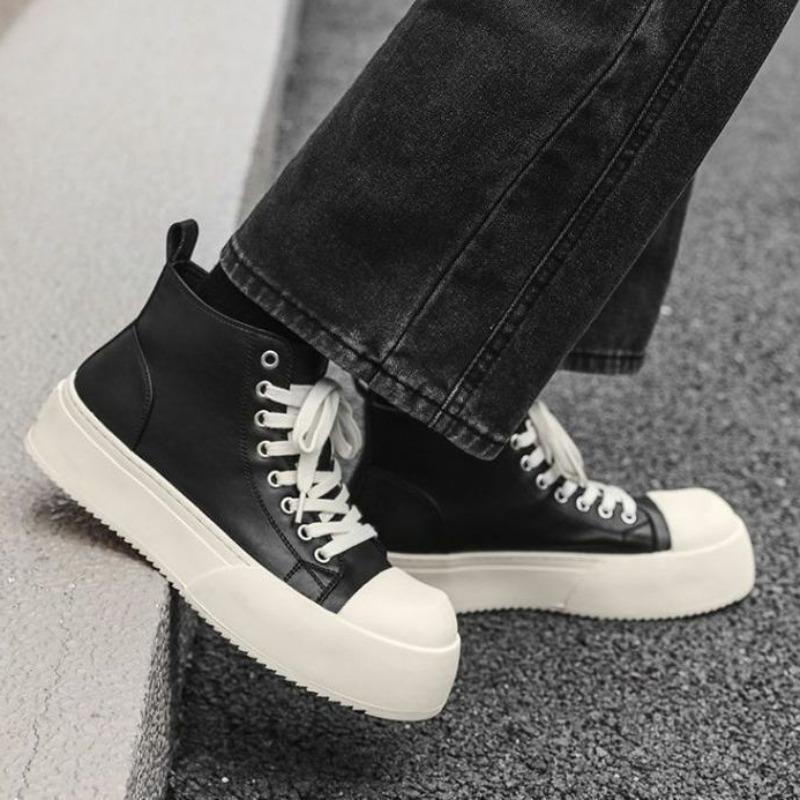 Fashion 2025 New Women Platform Ankle Sneakers Lace-Up Canvas Designer Shoes for Women Spring Autumn Trendy Platform Sneakers