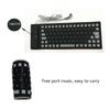 Rolls up Silicone Keyboards 85Keys USB Wireds Silents and Flexible for Comfortable Typing on Laptops and PC Waterproof