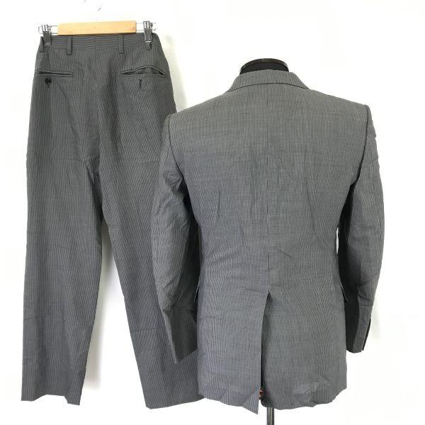 INHALE EXHALE Spring Summer Setup Single Suit Jacket Size 36 Women’s S Gray Stripe(USED)