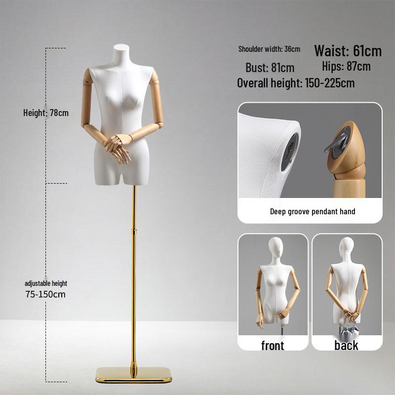 White Korean Style Off-Shoulder Female Mannequin