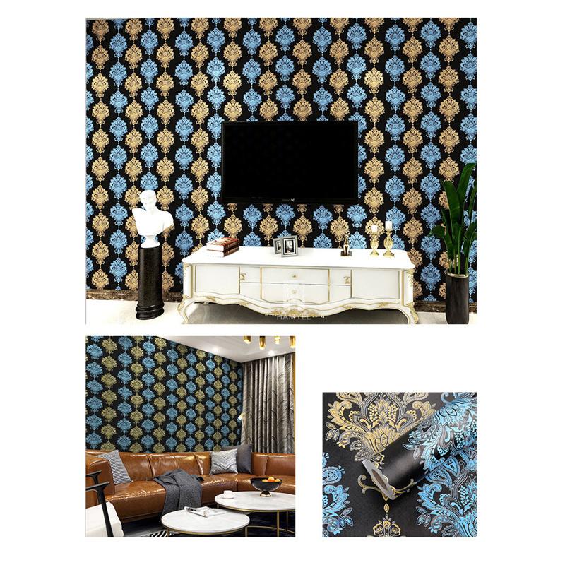 10m/20m PVC Pogrubione Europejskie Vintage Kwiatowe Tło Drukowane Samoprzylepne Tapety Naklejki Renowacyjne Wystrój Domu Hotelowego