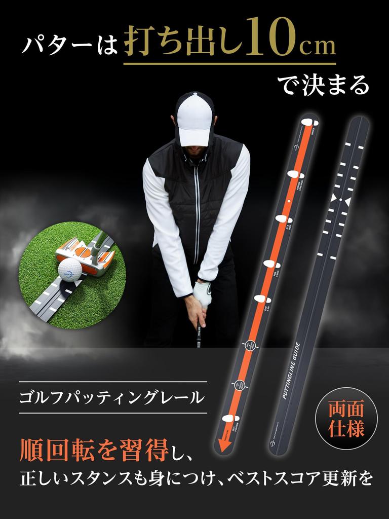 Mikketa Putting Rail, Putter Rail, Golf Putting Practice Aid