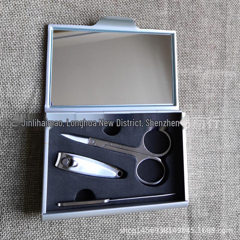 

Stainless Steel 4-Piece Manicure Set with Aluminum Gift Box