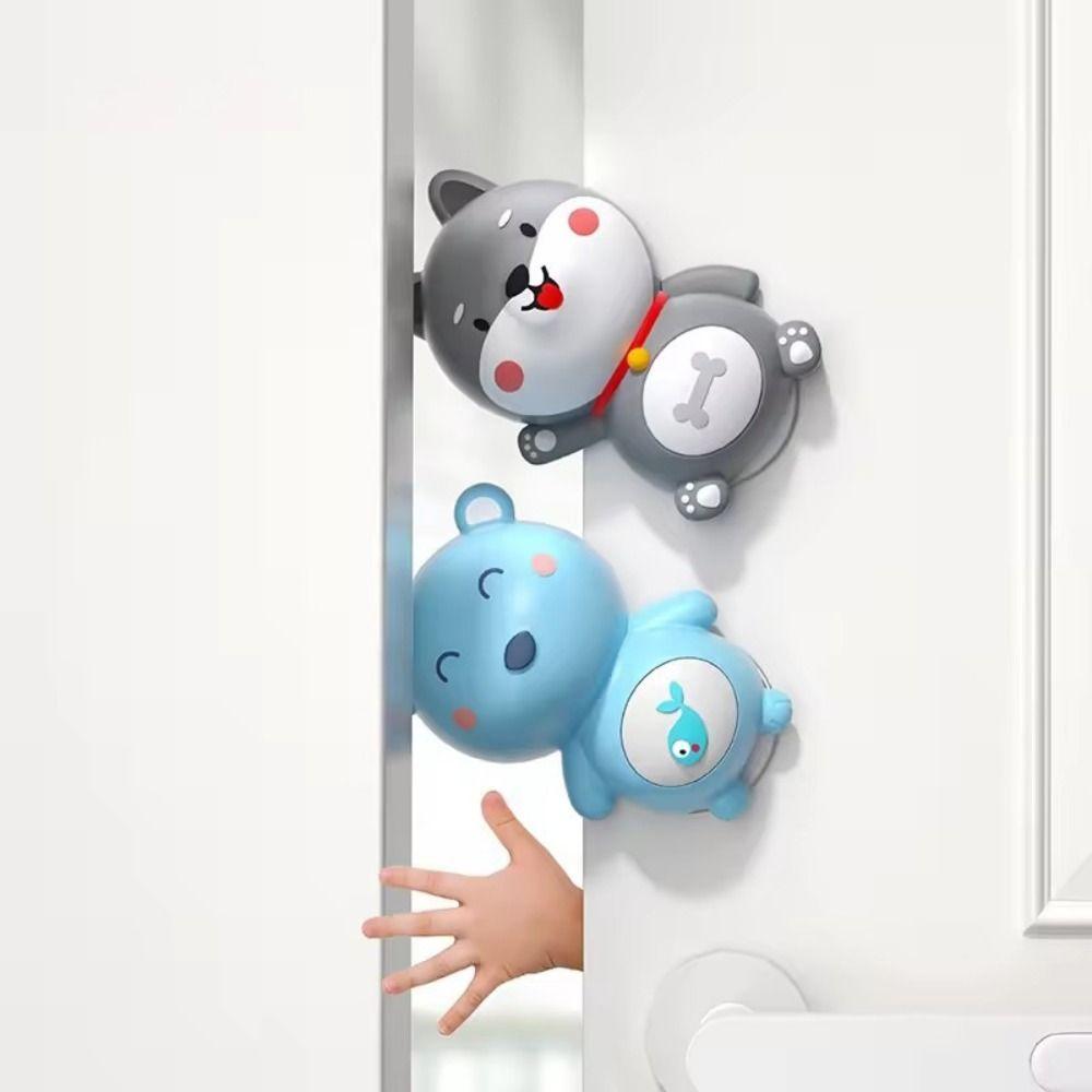 Silicone Door Stopper Cartoon Animal Finger-Proof Stopper Anti Pinch Guard  Doors Prevention