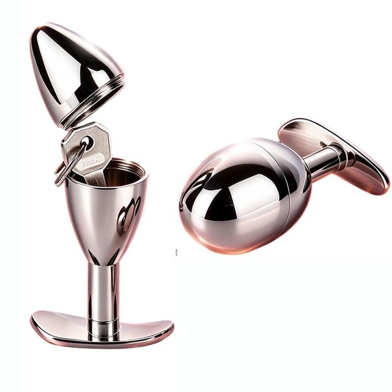 Stainless Steel Anal Plug Can Add Ice Cubes Butt Plug Hollow Detachable Used To Hide Keys Storage Adult Game Sex Toys for Men