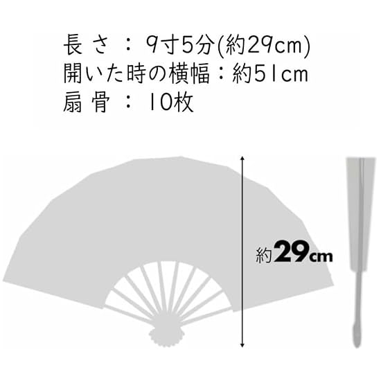Asakusa Kimono Market Dance Folding Fan, Ivory with Holographic Streamline Pattern, Black Lacquered 