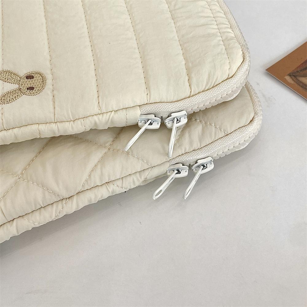 Cute Rabbit Diamond Embroidery Korean Laptop/Tablet Storage Sleeve - Available In 11/13/15 Inches.
