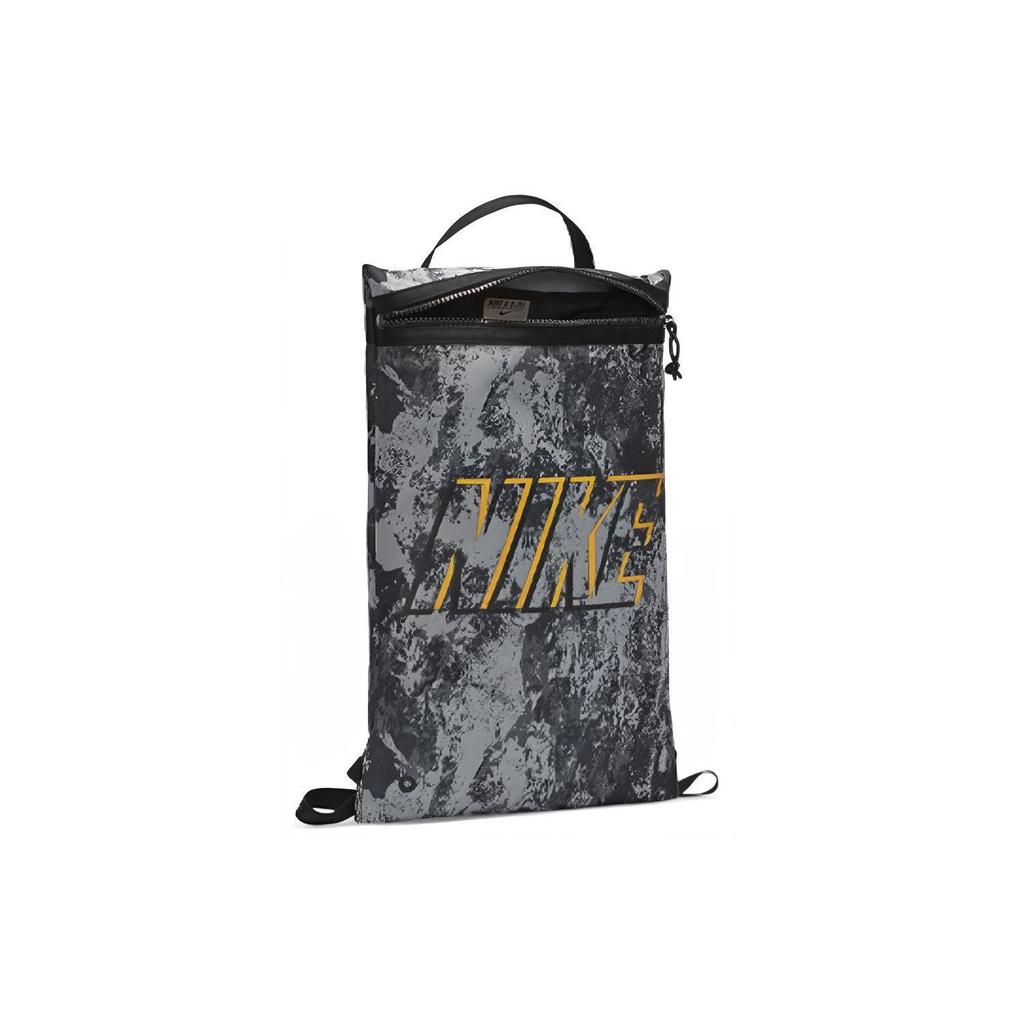 Nike Utility Printed Training Sports Casual Zipper Gym Bag Backpack Unisex Backpack Black CZ4354-010