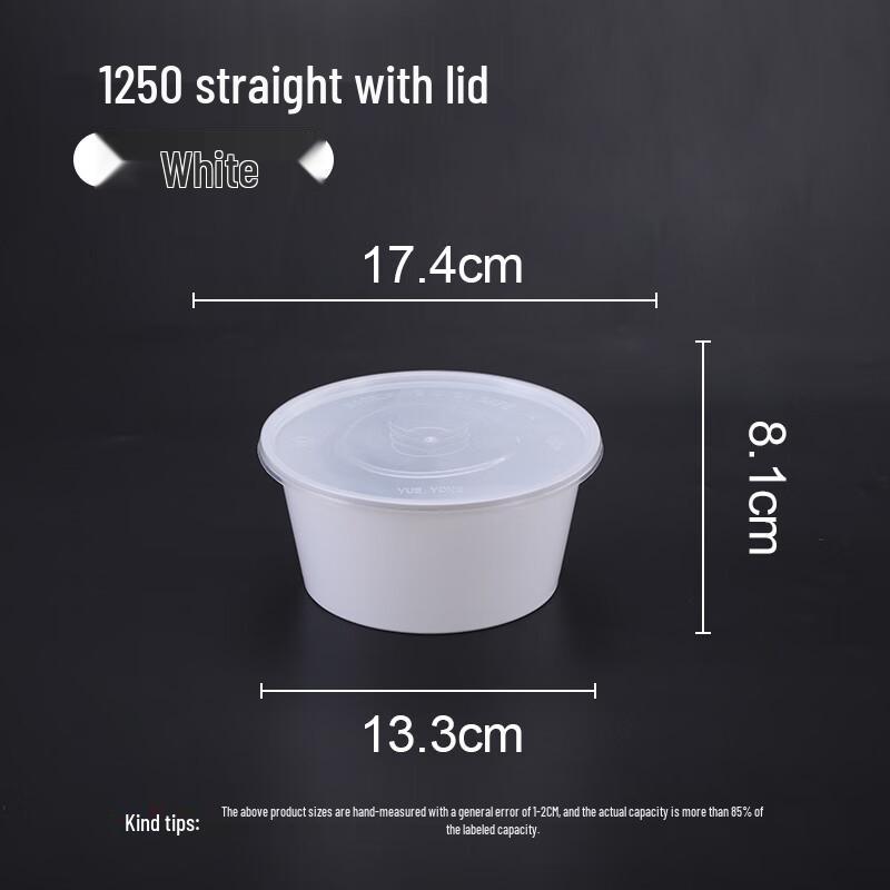 Disposable Leak-Proof Plastic Round Meal Box