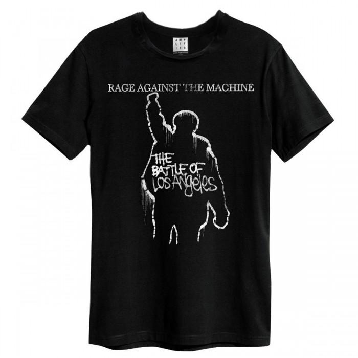 Camiseta adulta unissex amplificada Battle Of LA Rage Against The Machine XXL carvão