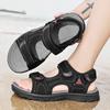 Men'S Trending Newest Summer Outdoor Leisure Non-Slip Beach Luxury Sandals Fashion Shoes Genuine Leather Slippers Men'S Sandalias