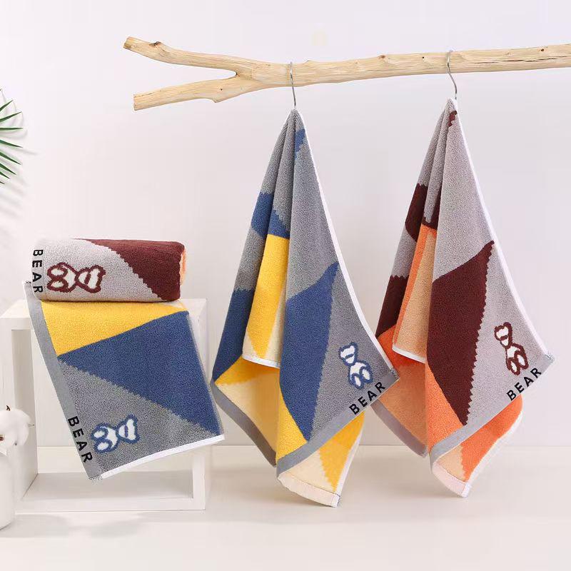 Soft, Thick Pure Cotton Bath and Face Towels - Absorbent for Men and Women