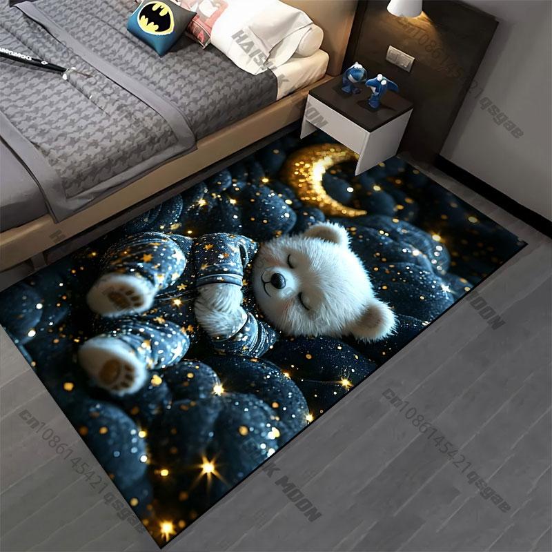 Dreamy peaceful cozy sleeping scene carpet Yoga living room room decor children's crawling mat doormat area rug games mat