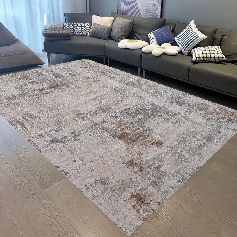 Ink Splash Style Imitation Cashmere Rug - Stain-Resistant Living Room or Bedroom Carpet, Large Area Coverage