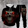 Skeleton Skull 3D Print Hoodies Pants Sets Men's Women Sweatshirts Sweatpants Two Piece Suits Outdoor Tracksuit Man's Clothing