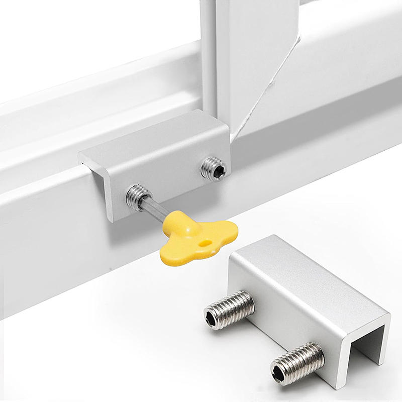 Window Safety Lock Buckle Double Hole Inner Diameter 16mm Non Perforated Anti-theft Lock Safety Protection Locks