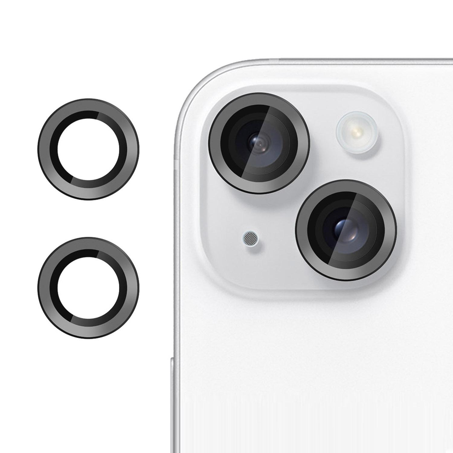 

For iPhone 13/13 Mini Phone Lens Protector Anti Scratch Shatterproof Ultra Thin Tempered Glass Film Black