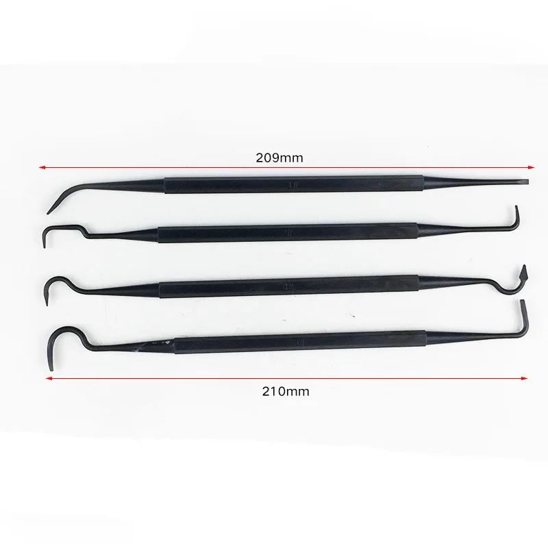 7Pcs Double End Steel Wire & Nylon Pick Brush Set, Universal Gun Cleaning Kit, Car Detailing Cleaning Tools