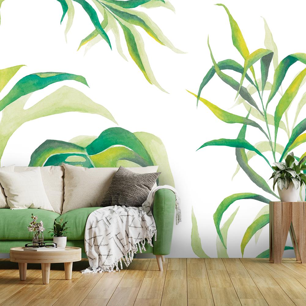 Tapete Monstera Blätter