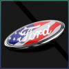 Bil Bakre Bagageutrymme Logotyp Emblem Klistermärke 11,5x4,5cm Ersättning för Ford Ranger Escape Mondeo Fusion Fiesta Kuga Edge Focus Mustang Biltillbehör