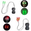 Occhi LED Luminosi di Halloween con Timer Occhi Luminosi Fai da Te per Scheletri Zucche Maschere Lapidi Decorazioni Horror da Interno/Esterno