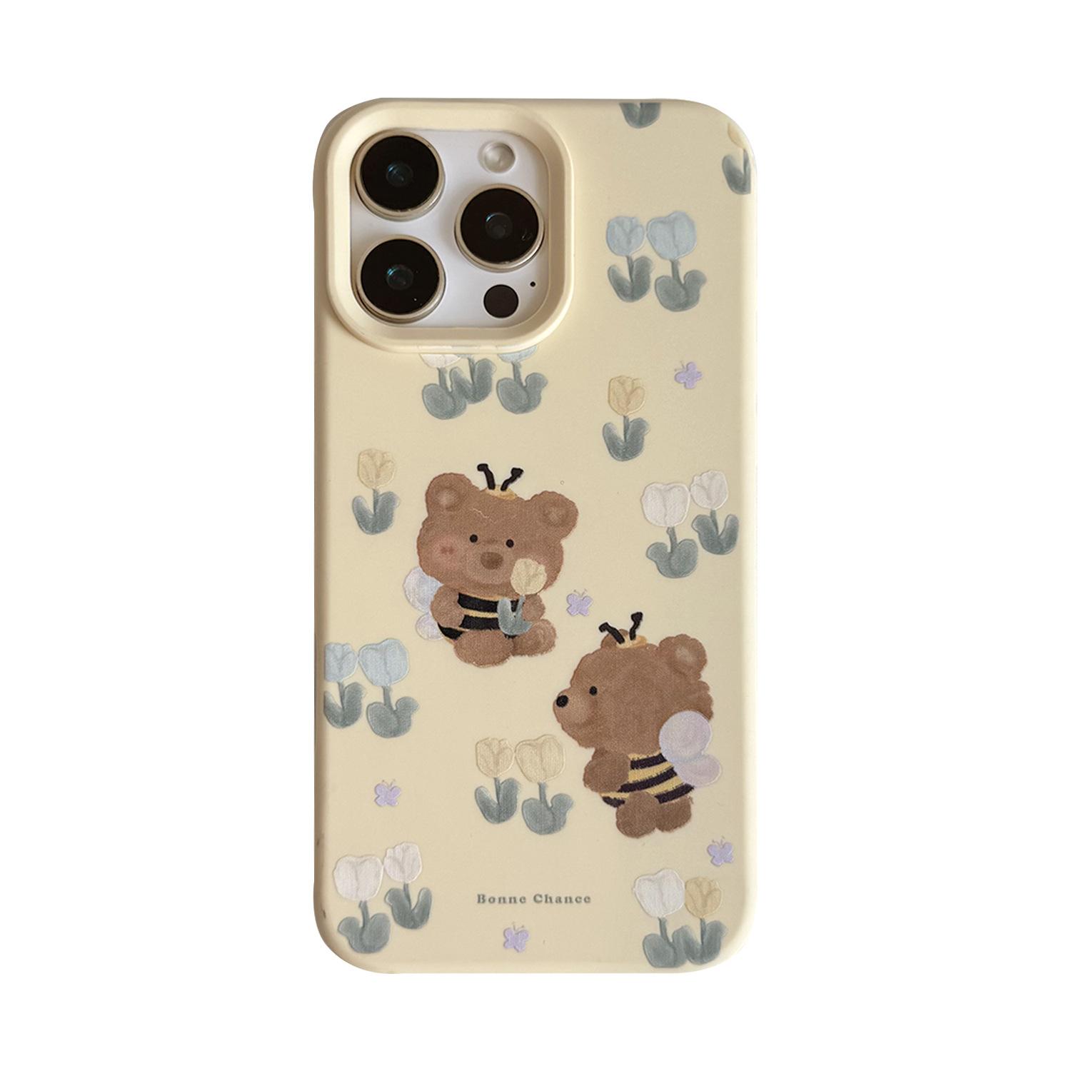 

Мультяшный чехол-браслет с пчелой для iPhone 16 iPhone 16 Pro Max iphone 16 Pro Max