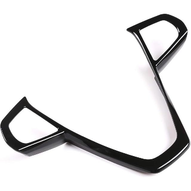 ABS Car Interior Steering Wheel Frame Cover Trim Sticker for BMW 3, 5, 7, 6 Series GT X3 X5 X7 G01 G05 G07 G20 G30 G11 Luxury 2019-2020 (Carbon Style A