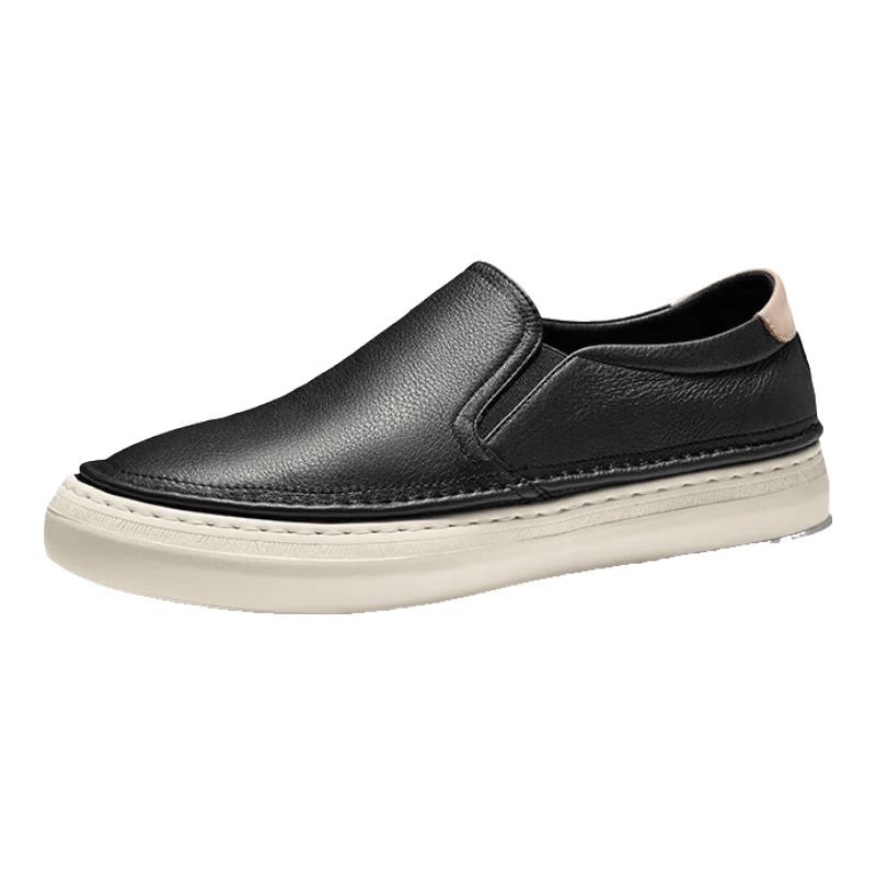 HAUT TON Men s Leather Slip-On Loafers EU 42