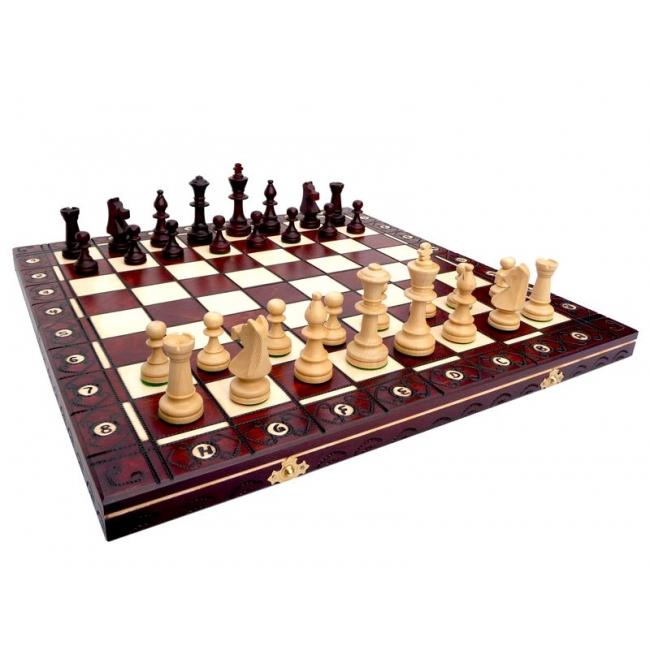 

Дерев яні шахи Модель 49x49 Consul Сувенірні шахи Унікальний шаховий набір Шахи ручної роботи 135 49*49cm коричневий