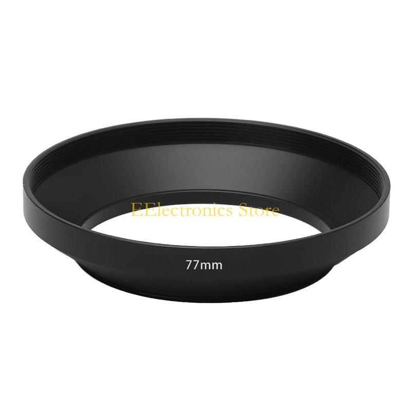 B03C 39 40.5 43 46 49 52 55 58 62 72mm Camera Metal Lens Hood Wide Angle Screw Mount Lens Hood for Digital Camera Accessory