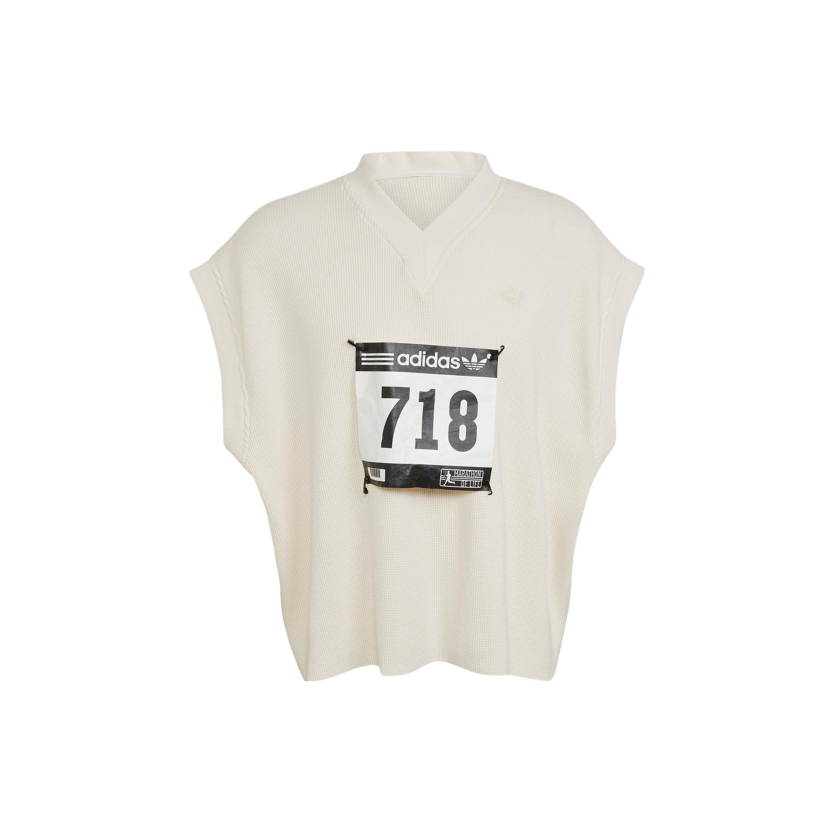 

Adidas Оригинальная майка с V-образным вырезом Trefoil Синяя версия Мужские топы Розовый Белый HG4826 M