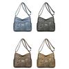 Lightweight PU Leather Shoulder Bag with Multiple Pockets Crossbody Bags for Moms Daily Use