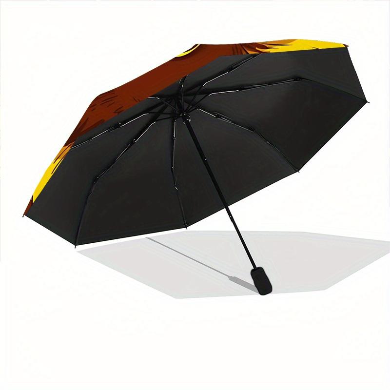 1pc Sunflower Cat Automatic Open/Close Umbrella, Portable Folding Umbrella for Travel, Themed Events, It Is Suitable As a Gift for Various Festivals,