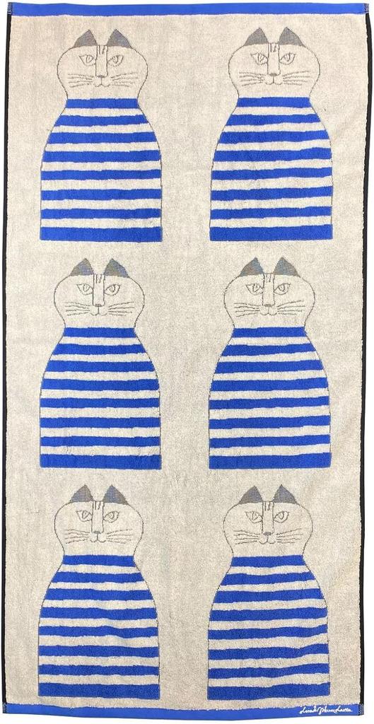 Marushin Bath Towel LISA LARSON 60 X 120 Cm Minmi Blue Day Birthday Present Gift 8805001100 Approx. Mother's