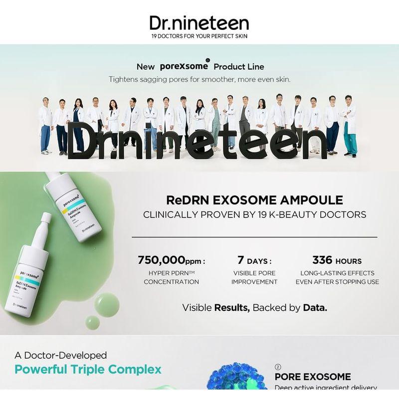 Dr.nineteen - PoreXsome ReDRN Exosome Ampulle 15ml x 2 Stück