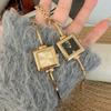 Square Steel Strap Bracelet Watch, Thin Strap Small Gold Watch Temperament Light Luxury Watch