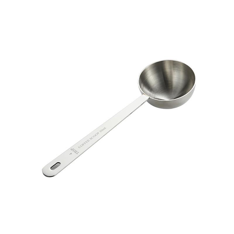 304 Stainless Steel Thickened Measuring Spoons Set with Long Handles, 50ml Cup, 40ml Spoon, for Baking and Seasoning.