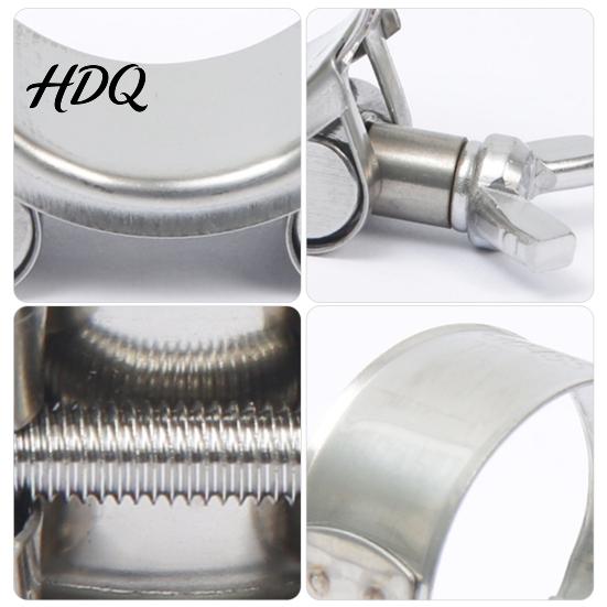 Garden Hose Clip Stainless Steel Clamp Adjustable Heavy Duty Clip Leakproof Clamp Metal for Automotive