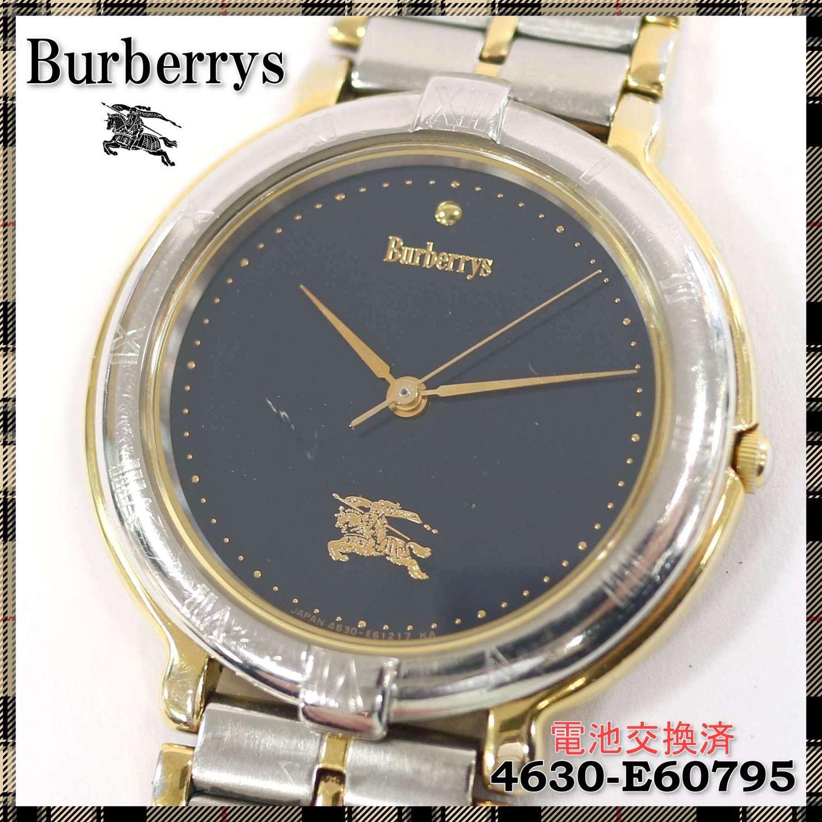 Used [Working Item] Burberry 4630-E60795 Quartz Battery Replaced Watch Burberrys