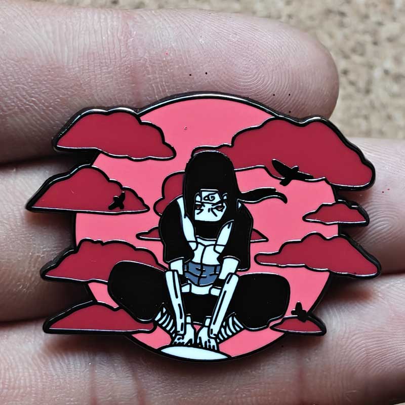 Gengar With Naruto Enamel Pins Cartoon Brooch Clothes Backpack Metal Lapel Badges Fashion Jewelry Accessories Friends