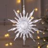 Snowflake Icicle Drop Ornaments Crystal Christmas Tree Transparent Decoration Pendant Christmas Home Decoration Navidad 2023