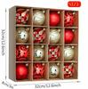 Valery Madelyn Christmas Christmas Set of Christmas Christmas Tree Christmas Gorgeous Christmas Ball Ornaments in Red and Gold Ornaments, Large,