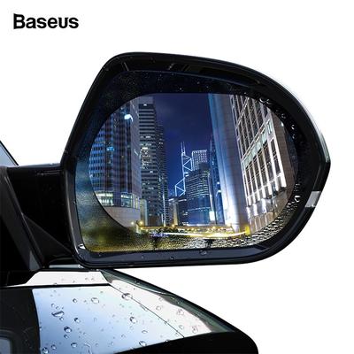 2Pcs Car Rearview Mirror Rain Film Side Window Film Reversing Mirror Full Screen Anti-Fog Nano Waterproof Film