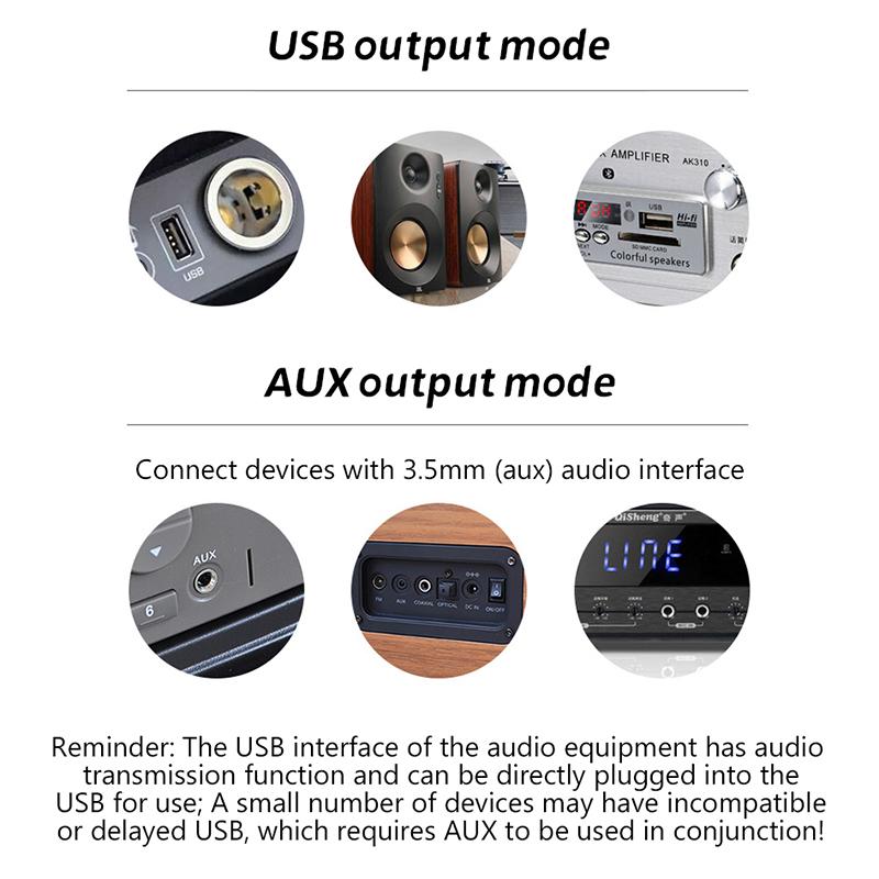 Usb Bluetooth Receiver Car Bluetooth 5.0 Audio Adapter Tv Computer Wireless Bluetooth Converter Plug And Play